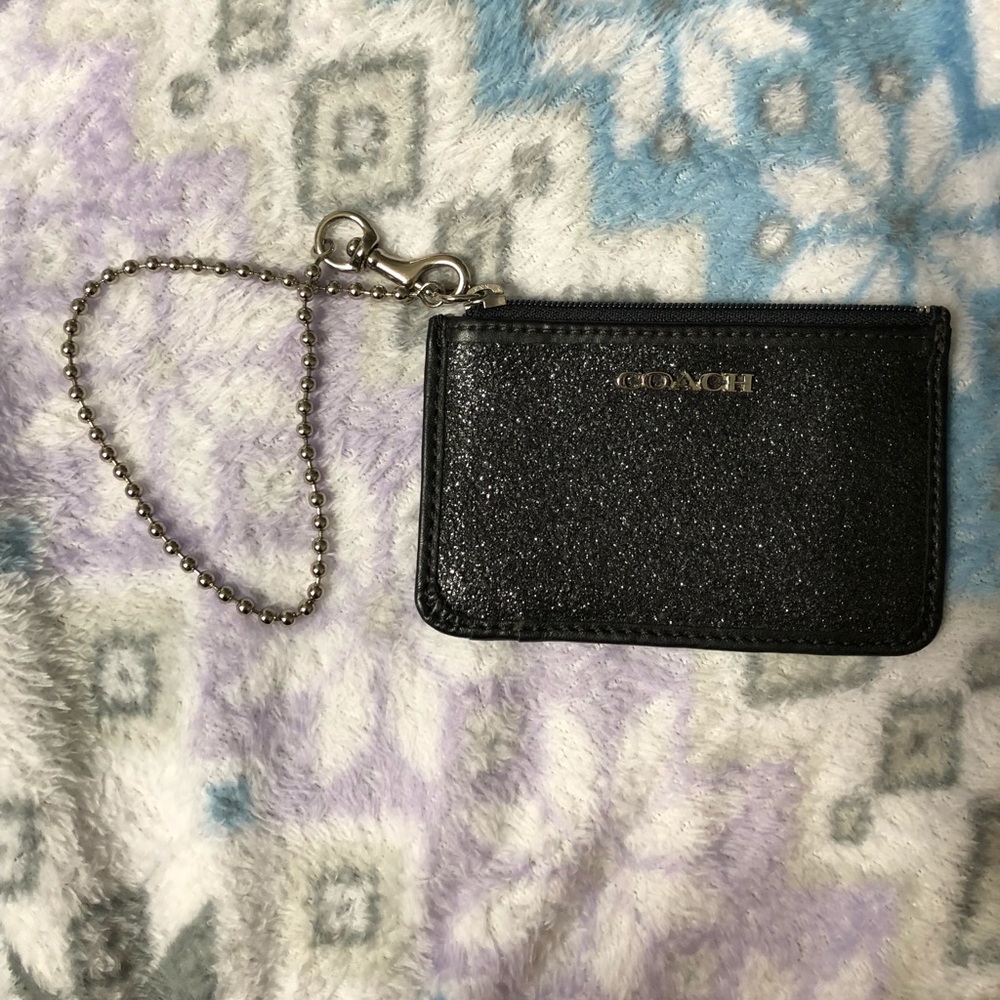 Sparkly coach ID holder